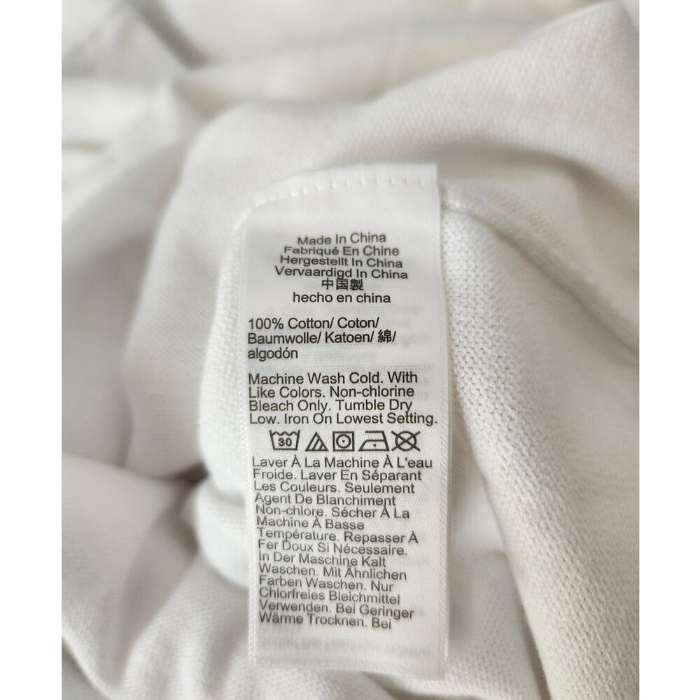 NWT Madewell Crewneck Cardigan in 100% Cotton White M - Picture 10 of 12